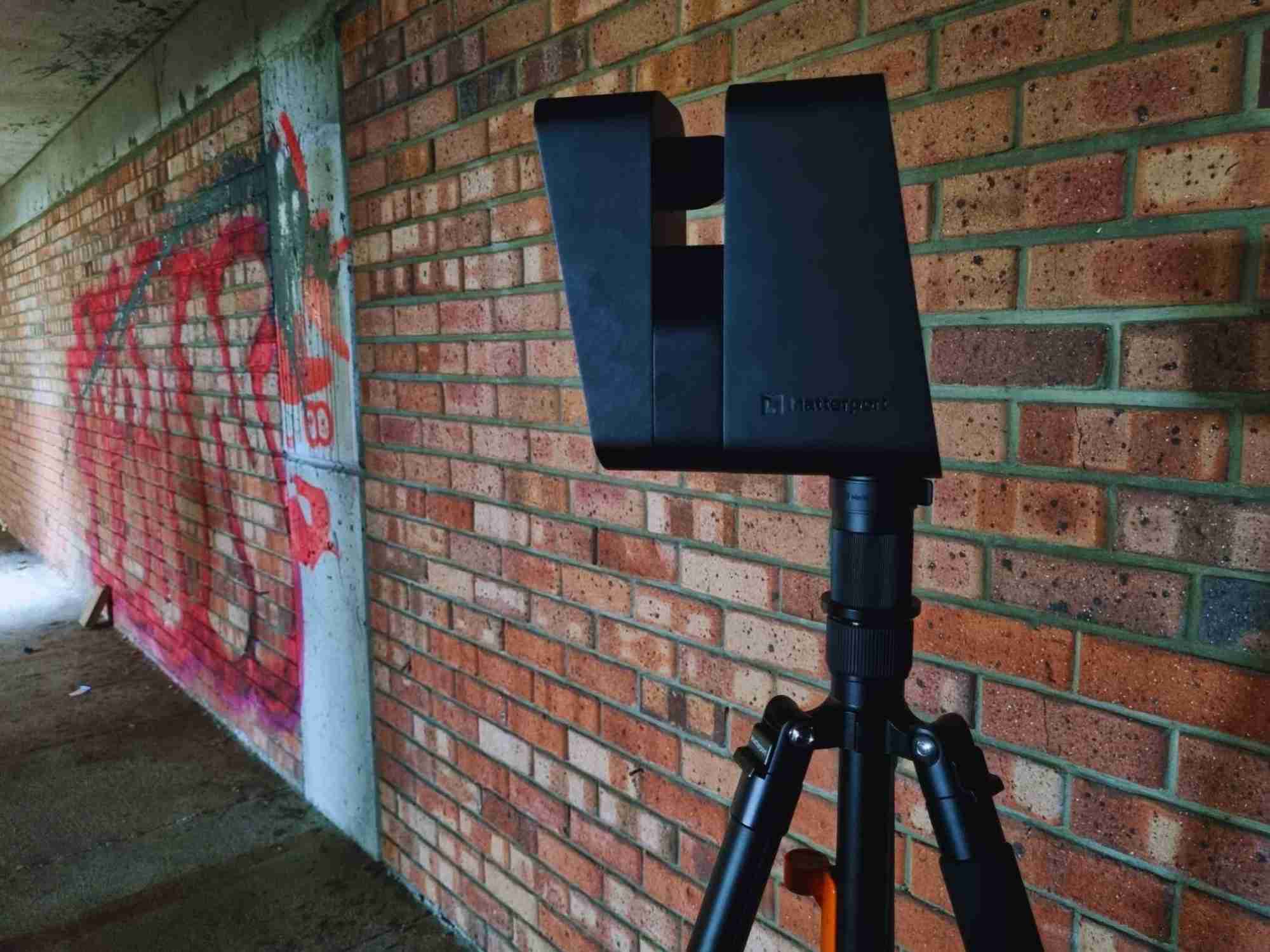 Matterport scanners being used to create a virtual tour for a property manager in Melbourne