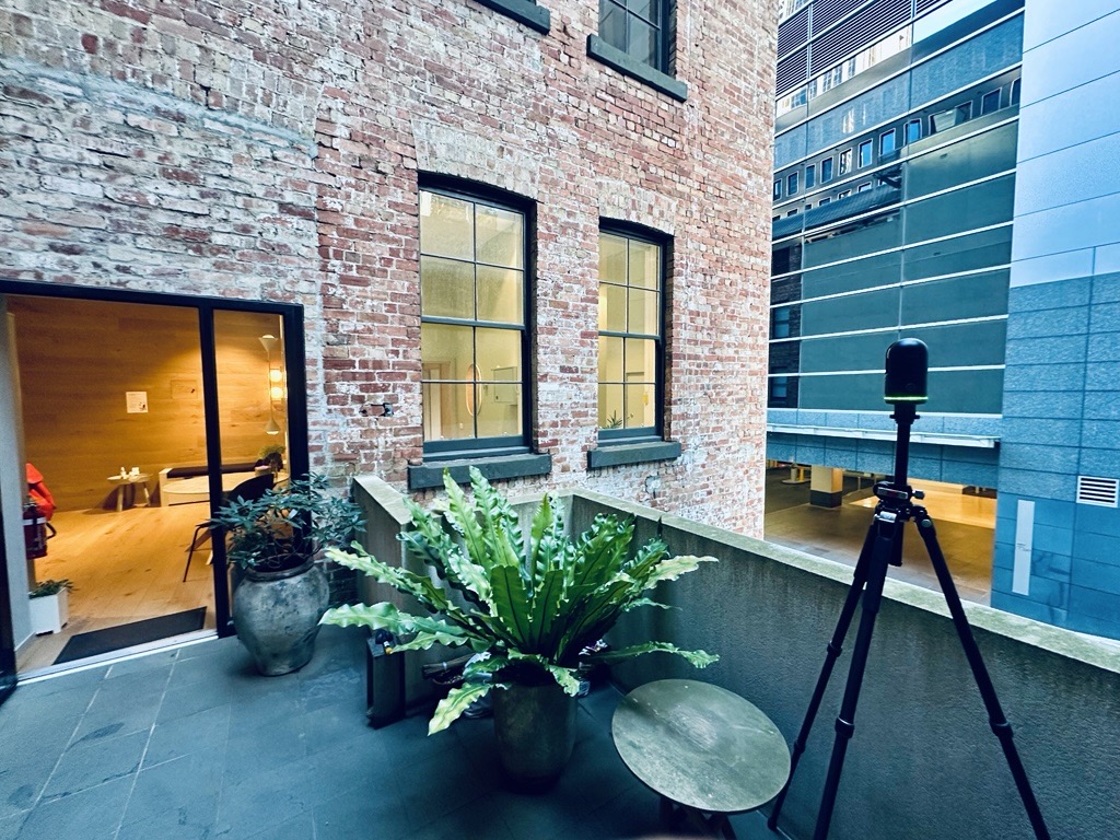 Realserve BLK Scanner to collect data to produce a site plan and floor plan in Melbourne